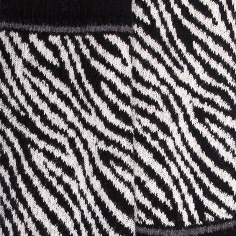 Doré Doré Chaussettes Enfant En Coton à Motif Zébré - Noir