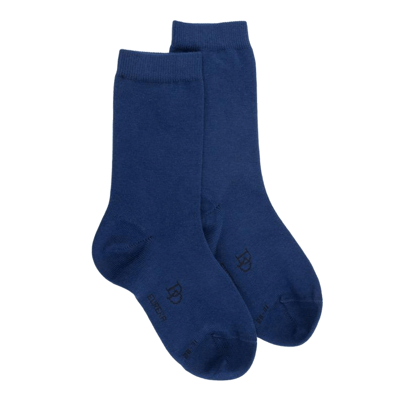 doré doré Chaussettes enfant en coton égyptien - Bleu Voilier