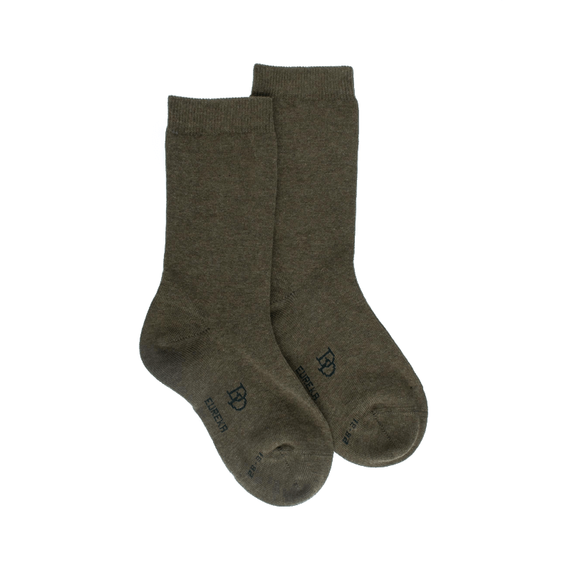 doré doré Chaussettes enfant en coton égyptien - Vert thuya