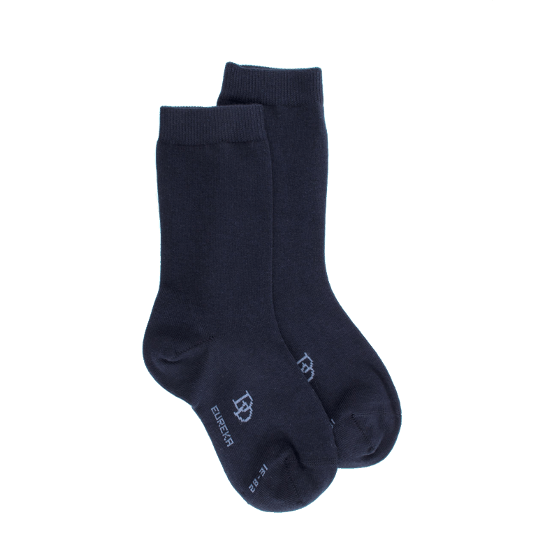 doré doré Chaussettes enfant Eureka en coton égyptien - Bleu marine