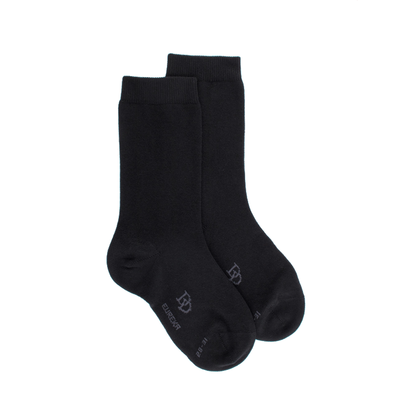 doré doré Chaussettes enfant Eureka en coton égyptien - Noir