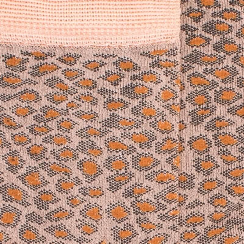Doré Doré Chaussettes Enfant Port En Viscose à Motif Léopard Stylisé - Rose