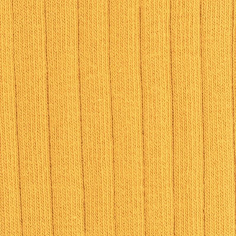 Doré Doré Chaussettes Enfants Côtelées En Coton Doux - Jaune Moutarde