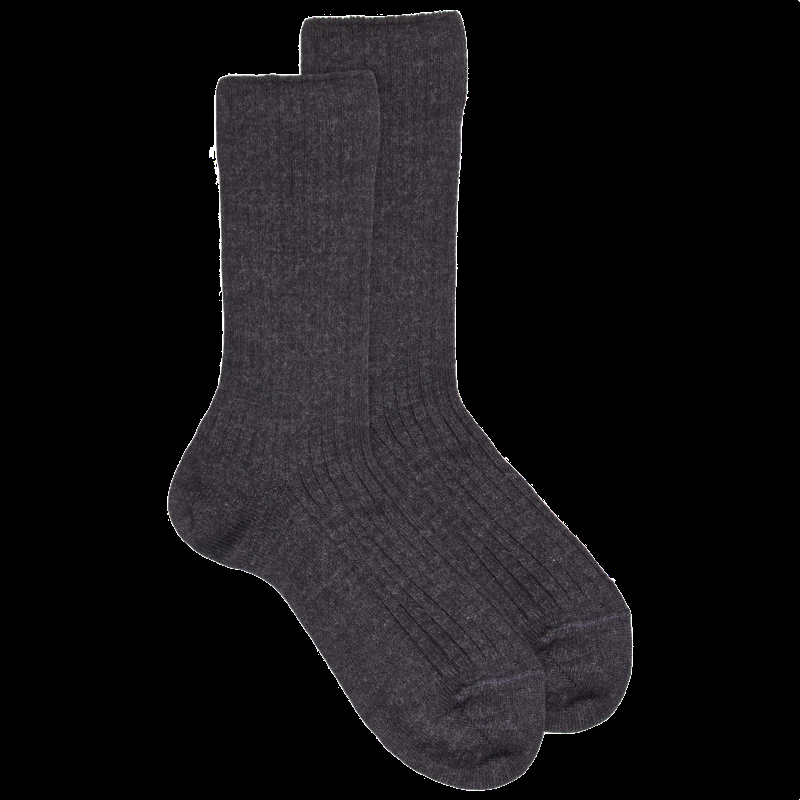 doré doré Chaussettes enfants en laine mérinos - Gris anthracite