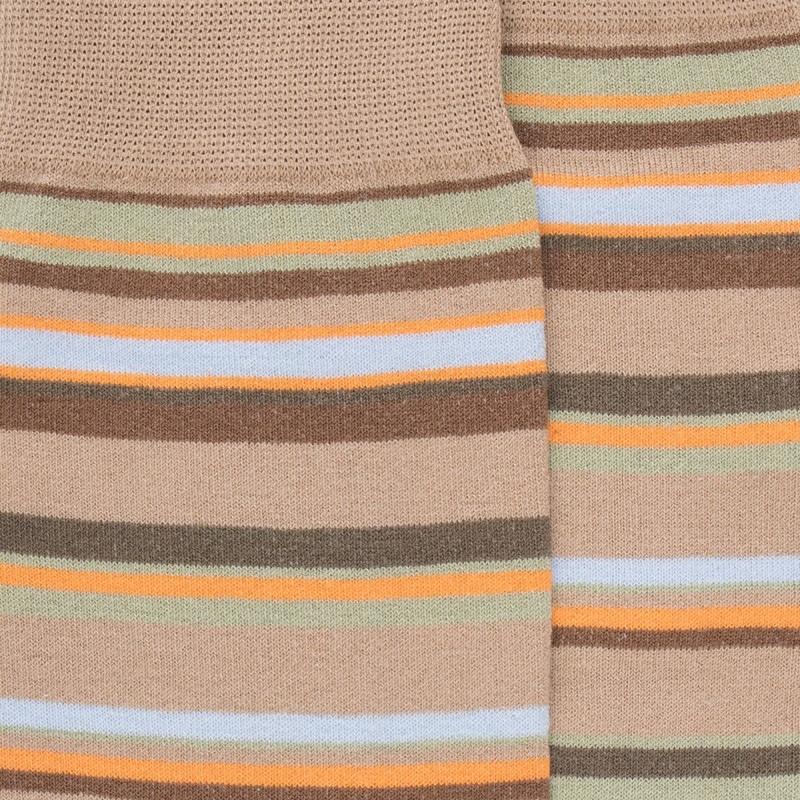 Doré Doré Chaussettes Fantaisie En Coton à Rayures Multicolores