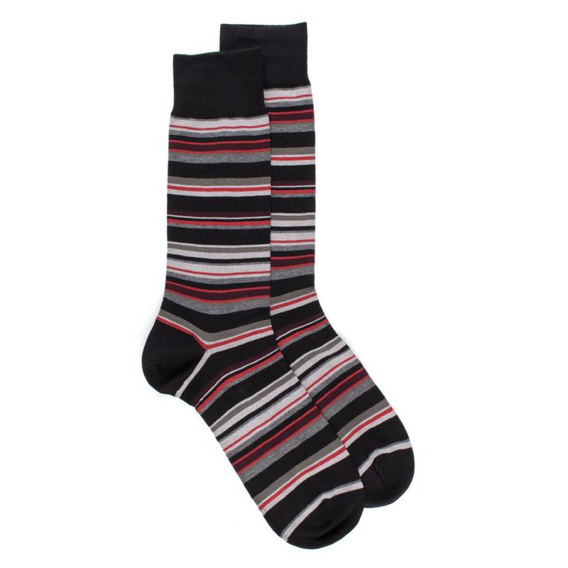 Doré Doré Chaussettes Fantaisie En Coton à Rayures Multicolores