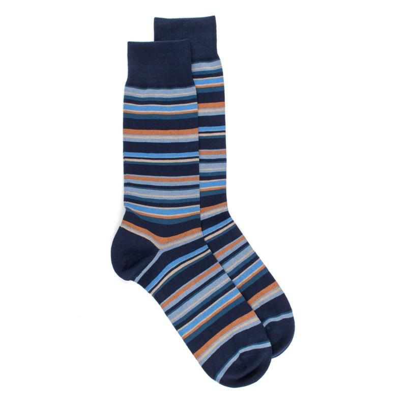 Doré Doré Chaussettes Fantaisie En Coton à Rayures Multicolores
