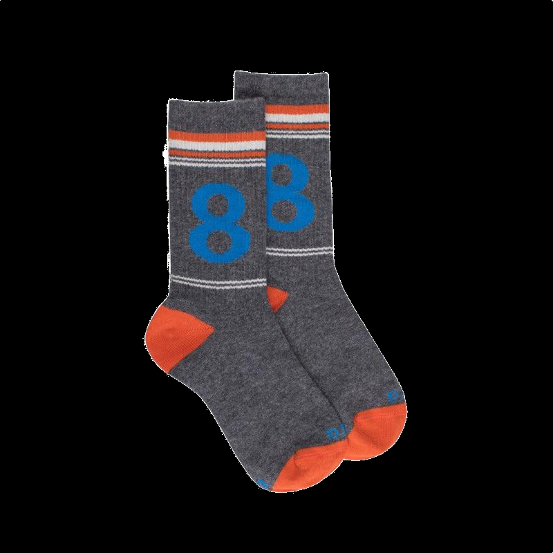 doré doré Chaussettes fantaisie en coton Numéro 8 - Gris