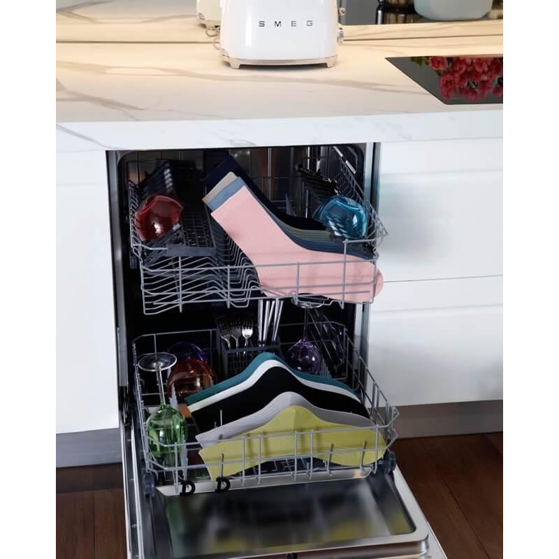 Doré Doré Chaussettes Femme à Côtes En Fil D'Écosse - Bleu Pirogue