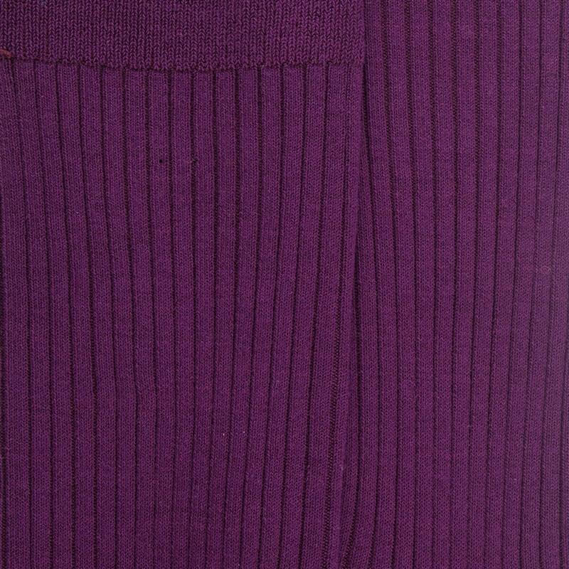 Doré Doré Chaussettes Femme à Côtes En Fil D'Écosse - Quetsche