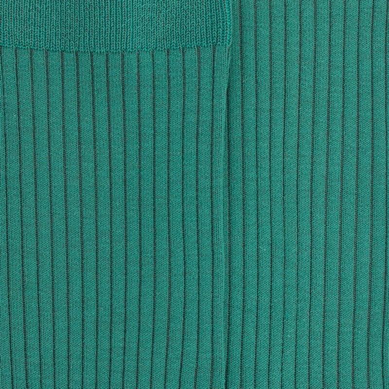 Doré Doré Chaussettes Femme à Côtes En Fil D'Écosse - Vert Menthe