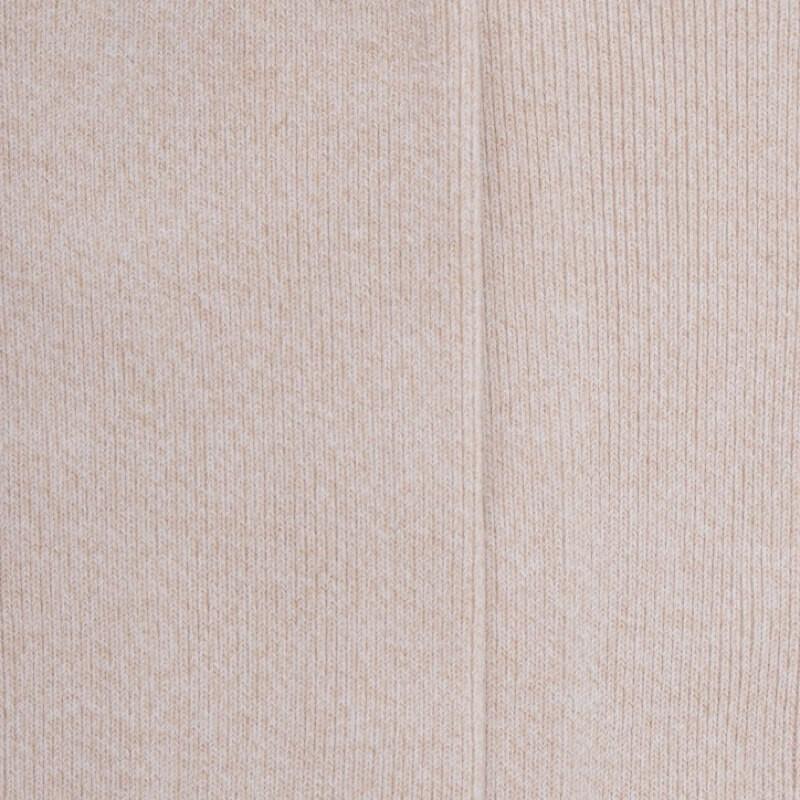 Doré Doré Chaussettes Femme à Côtes Sans Bord élastique En Coton - Beige Lin