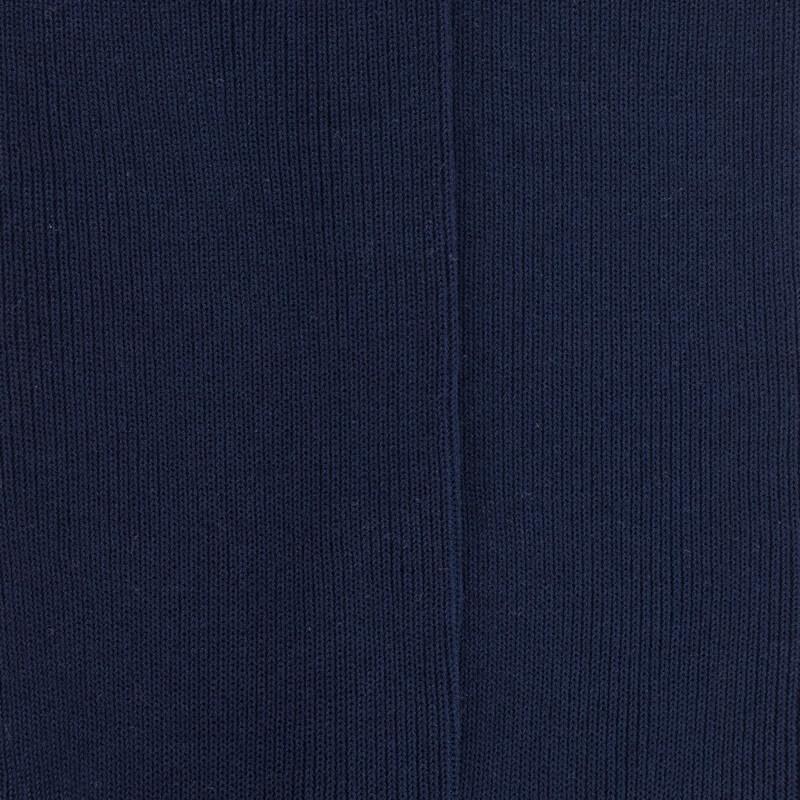 Doré Doré Chaussettes Femme à Côtes Sans Bord élastique En Fil D'Écosse - Bleu Matelot