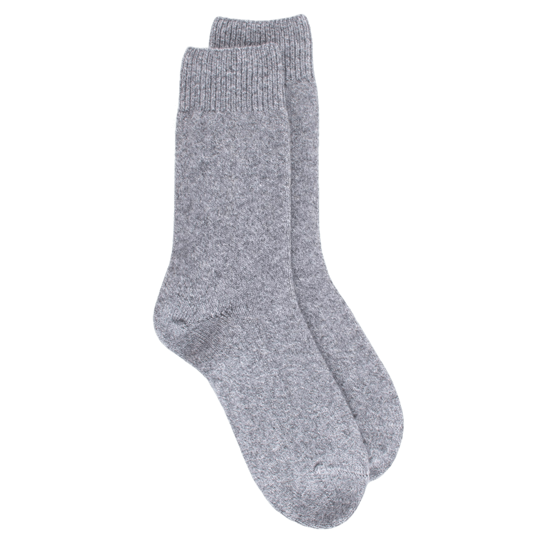 doré doré Chaussettes femme Douceur en laine mérinos et cachemire - Gris
