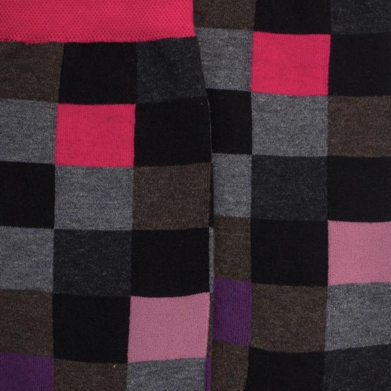 Doré Doré Chaussettes Femme échiqiuer En Coton égyptien - Noir & Rouge Cerise