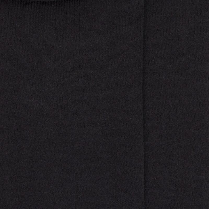 Doré Doré Chaussettes Femme En Coton Doux Avec Bords Roulés - Noir