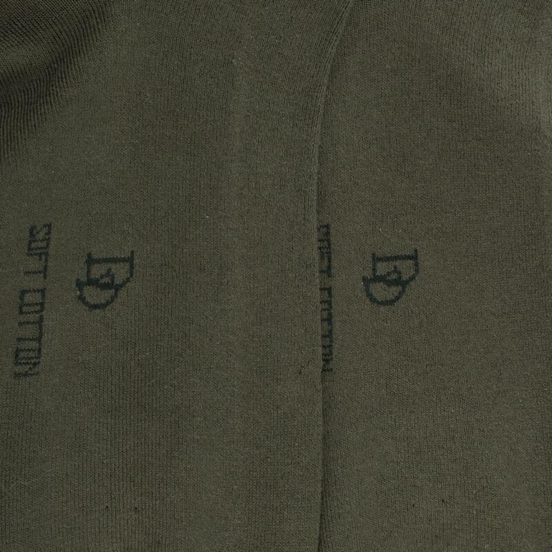 Doré Doré Chaussettes Femme En Coton Doux Avec Bords Roulés - Vert Mélèze