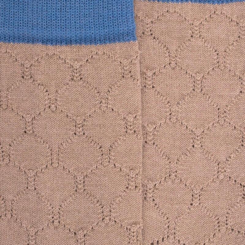 Doré Doré Chaussettes Femme En Laine Ajouré - Beige Sable
