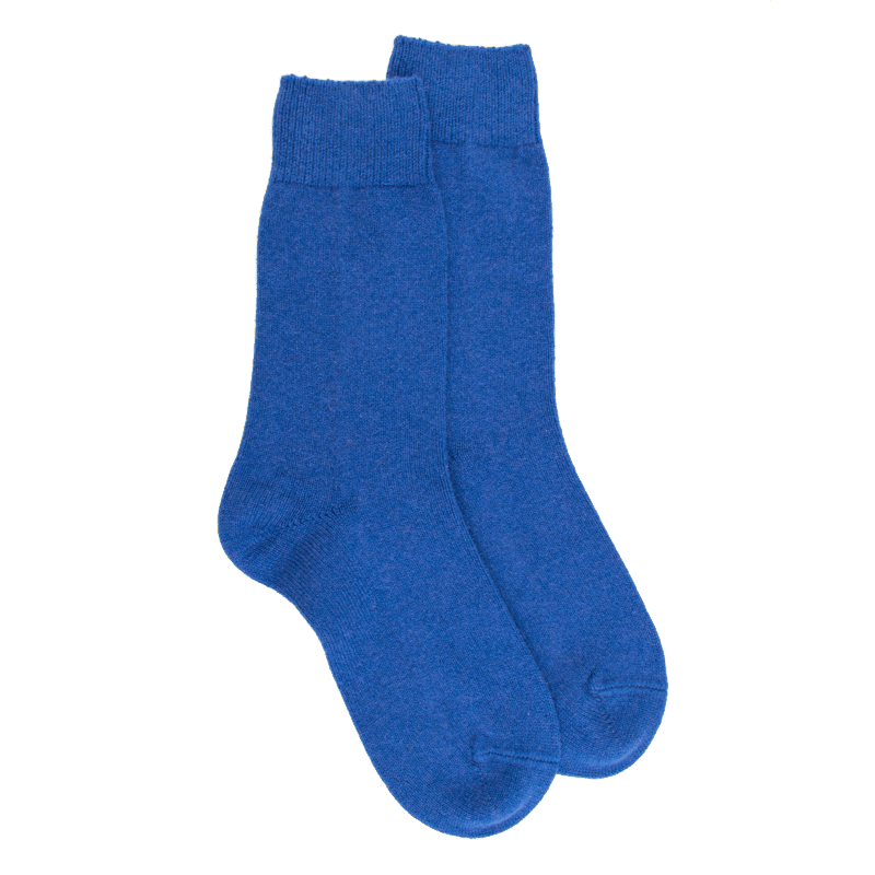 doré doré Chaussettes femme en laine et cachemire - Bleu France