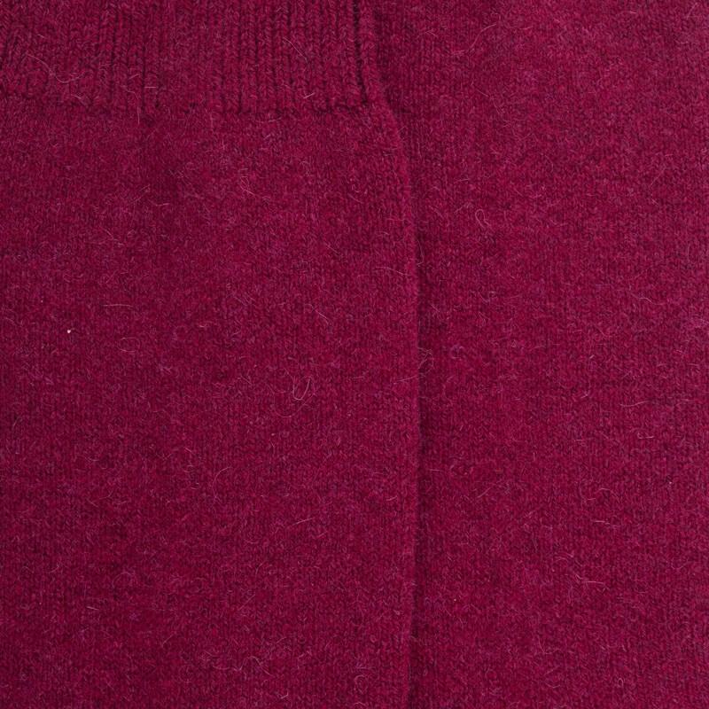 Doré Doré Chaussettes Femme En Laine Et Cachemire - Rouge Sangria