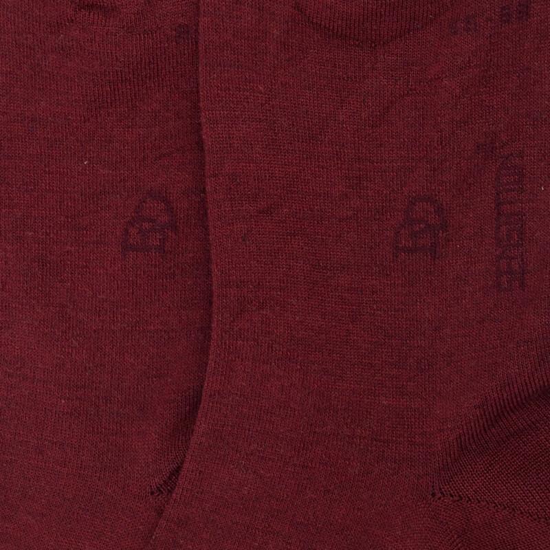 Doré Doré Chaussettes Femme En Laine Et Coton - Rouge Pommard
