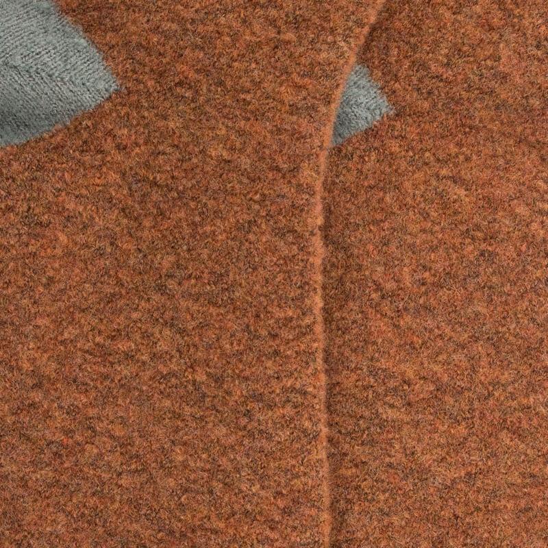 Doré Doré Chaussettes Femme En Laine Polaire - Orange écureuil & Cameleon