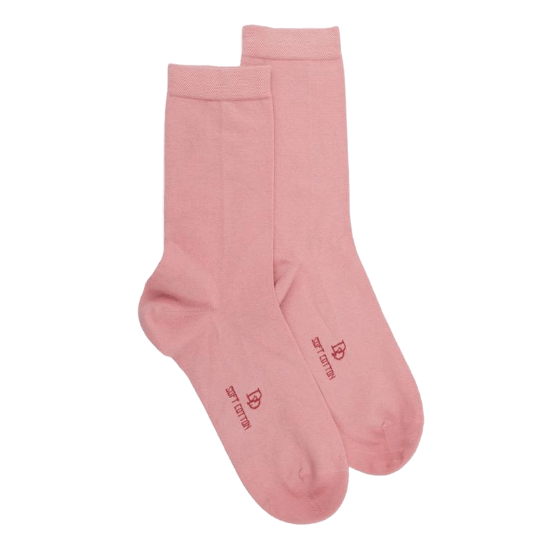 Doré Doré Chaussettes Femme Fines En Coton égyptien - Rose Praline