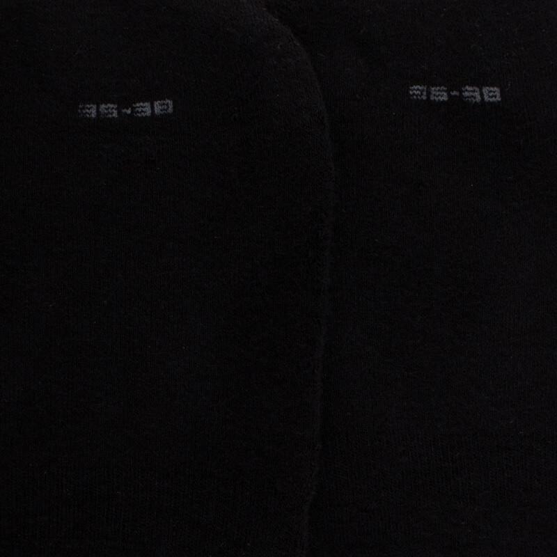 Doré Doré Chaussettes Femme Invisible En Coton Bouclettes Bandes Anti-glisse - Noir