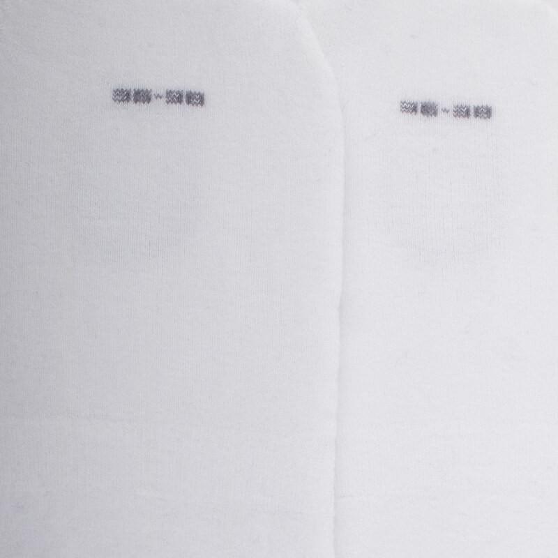 Doré Doré Chaussettes Femme Invisible En Coton Bouclettes Et Bandes Anti-glisse - Blanc