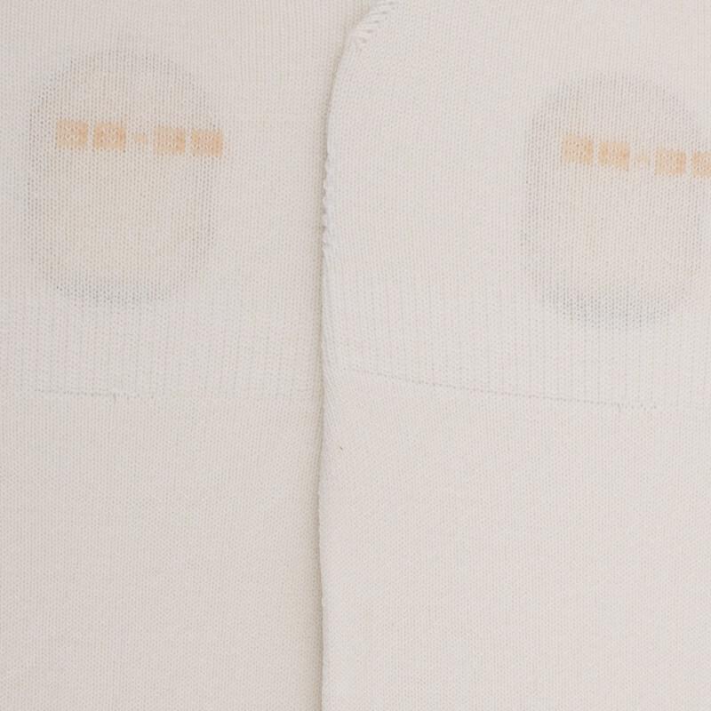 Doré Doré Chaussettes Femme Invisible En Coton Et Bandes Anti-glisse - Ecru