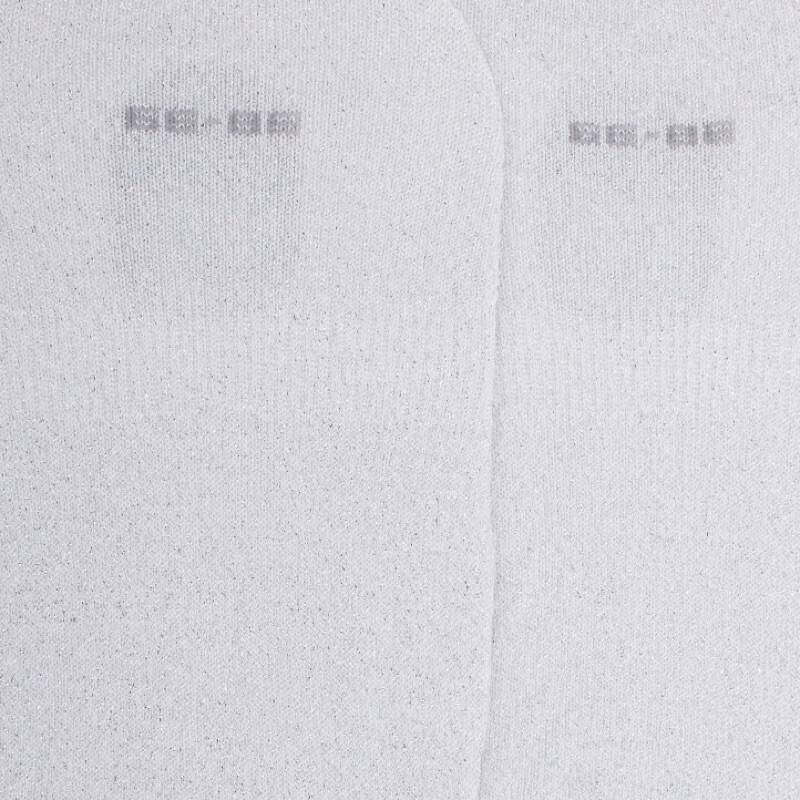Doré Doré Chaussettes Femme Invisibles En Coton Avec Effet Brillant - Blanc