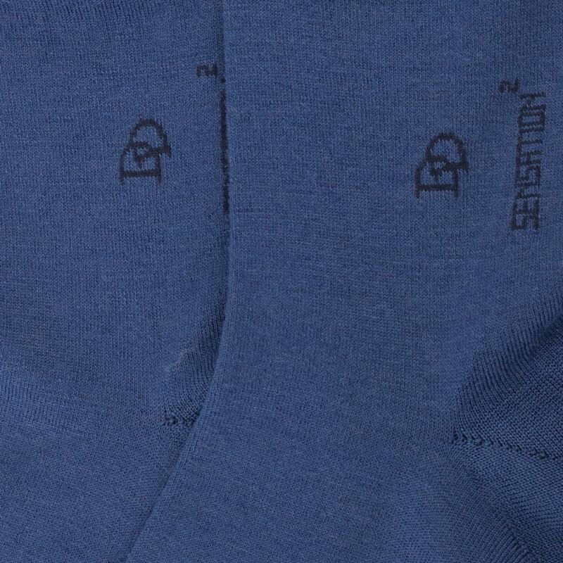 Doré Doré Chaussettes Femme Sensation En Laine Et Coton - Jean Foncé