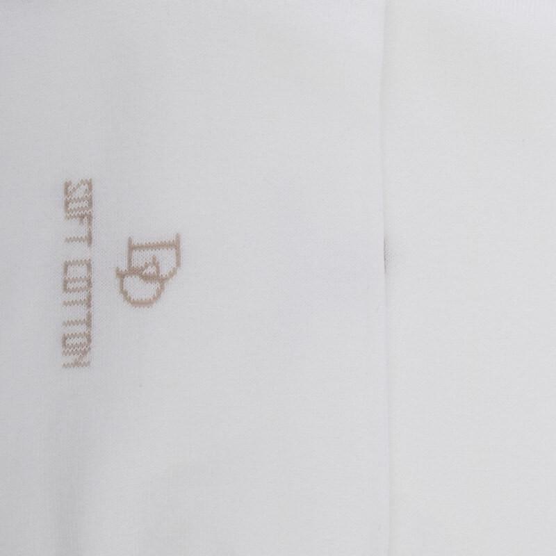 Doré Doré Chaussettes Femme Soft Coton à Bord Souple - Blanc