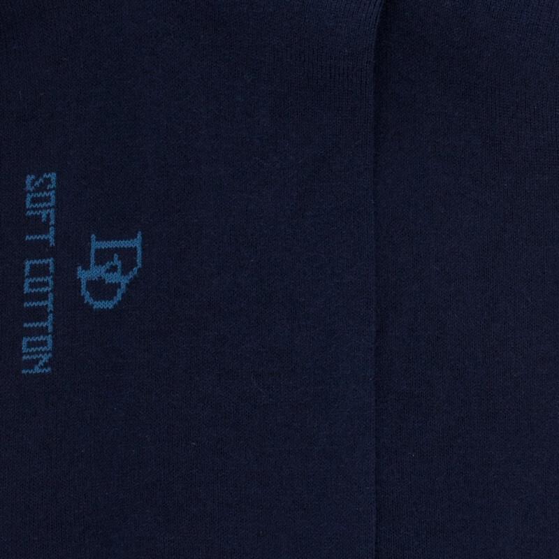 Doré Doré Chaussettes Femme Soft Coton à Bord Souple - Bleu Marine