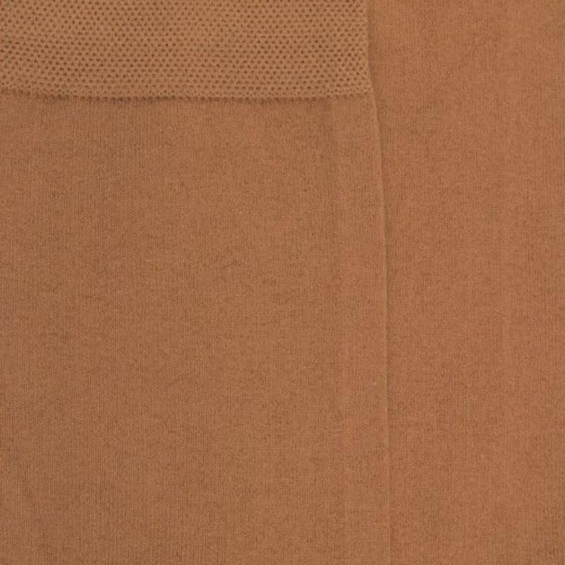 Doré Doré Chaussettes Femme Soft Coton à Bord Souple - Camel