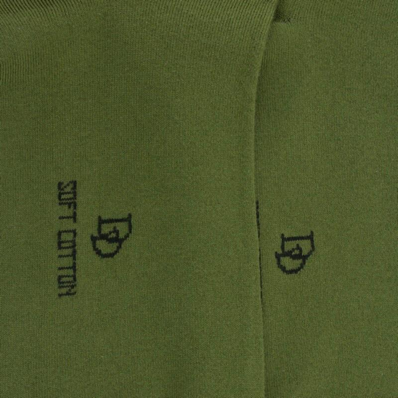 Doré Doré Chaussettes Femme Soft Coton à Bord Souple - Vert