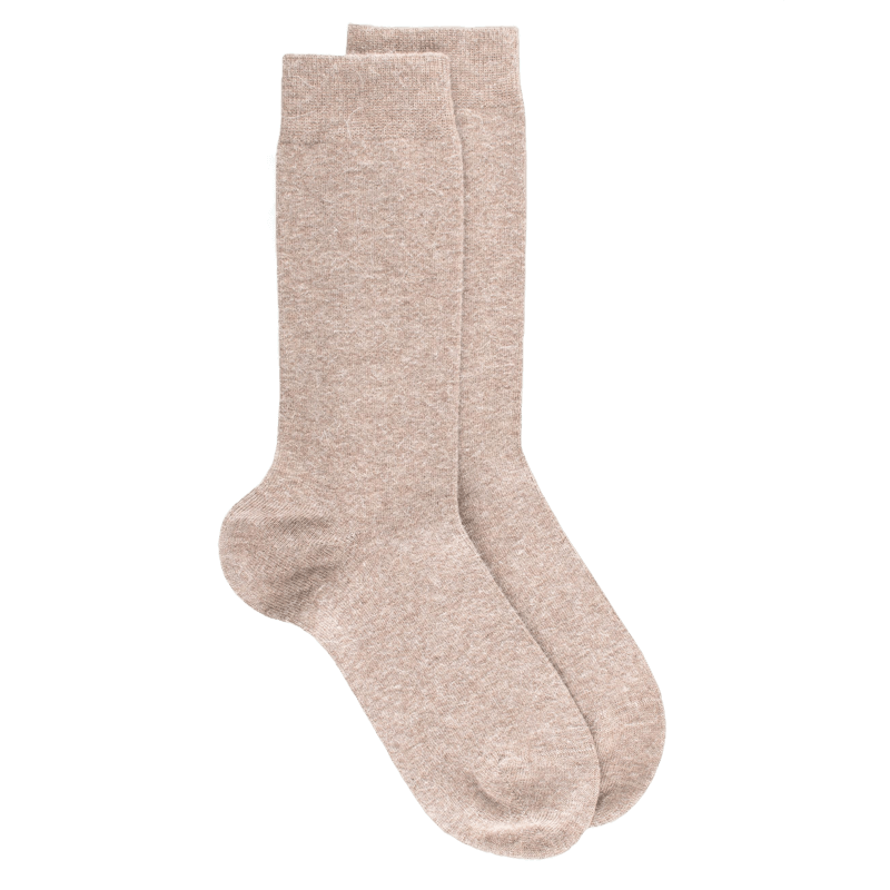 doré doré Chaussettes femme Tendresse Angora - Beige capuccino