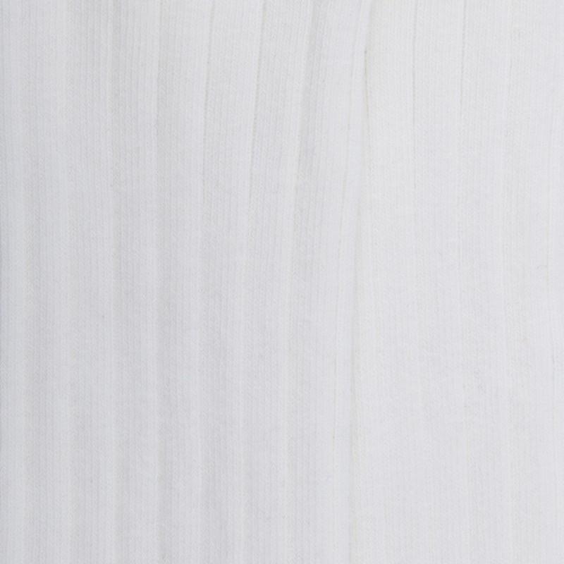 Doré Doré Chaussettes Hautes Côtelées Blanches En Coton Doux Pour Enfants