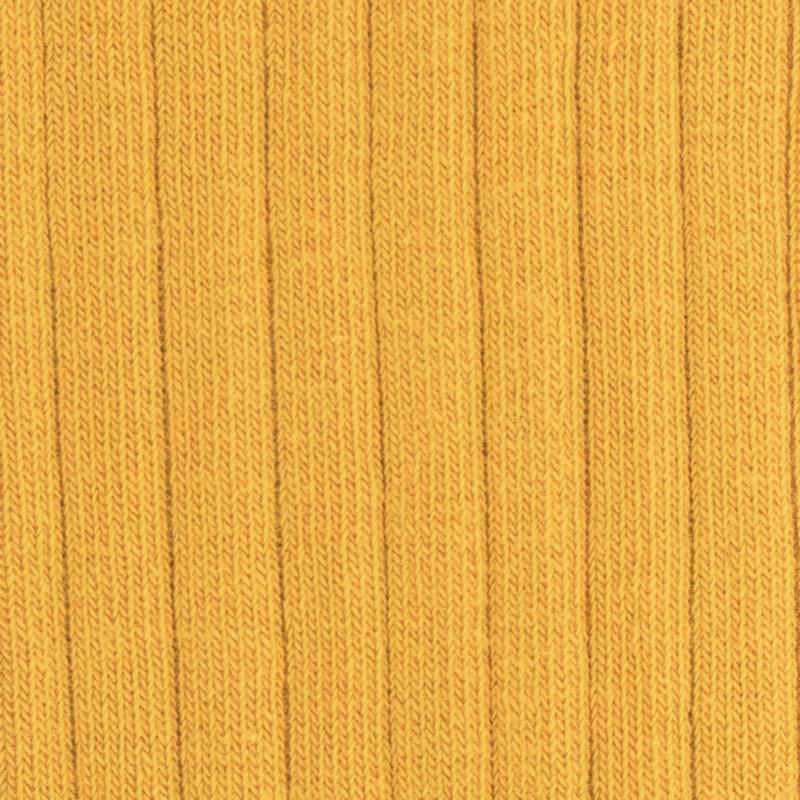 Doré Doré Chaussettes Hautes Côtelées En Coton Doux Pour Enfants - Jaune