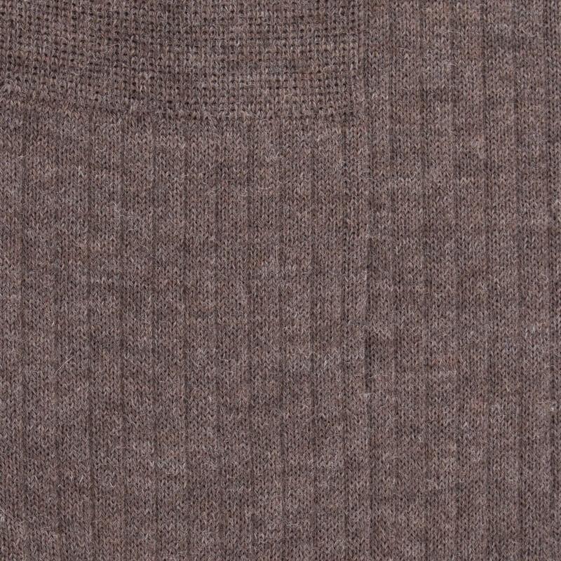 Doré Doré Chaussettes Homme à Côtes En Laine - Brun Loutre