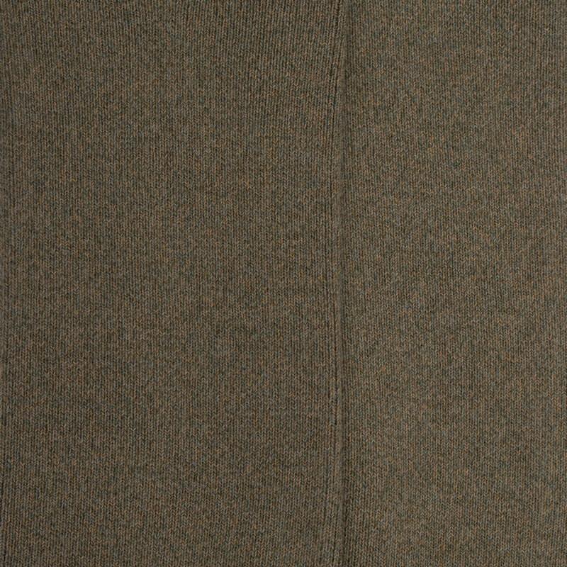 Doré Doré Chaussettes Homme à Côtes Sans Bord élastique En Coton égyptien - Kaki