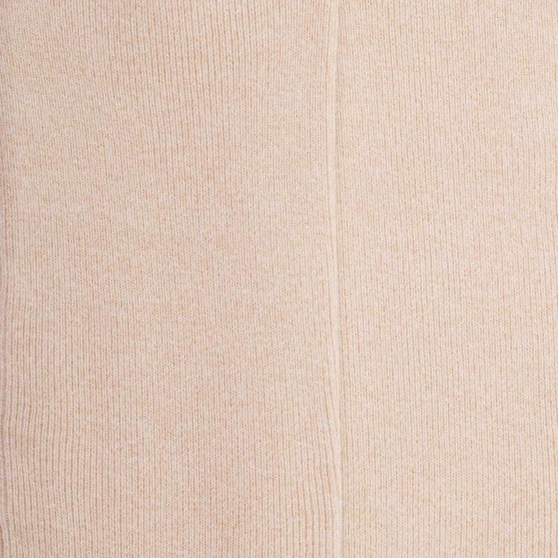 Doré Doré Chaussettes Homme à Côtes Sans Bord élastique En Coton égyptien - Beige Lin
