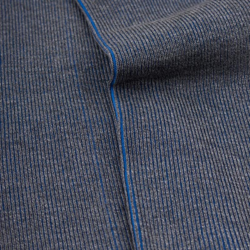 Doré Doré Chaussettes Homme à Côtes Sans Bord élastique En Fil D'Écosse - Gris Bourrasque