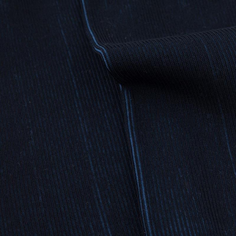Doré Doré Chaussettes Homme à Côtes Sans Bord élastique En Fil D'Écosse - Bleu Marine