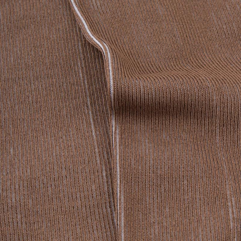 Doré Doré Chaussettes Homme à Côtes Sans Bord élastique En Fil D'Écosse - Marron Caille