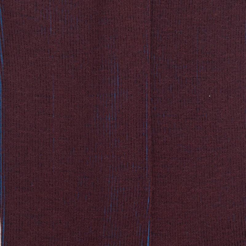 Doré Doré Chaussettes Homme à Côtes Sans Bord élastique En Laine - Aubergine