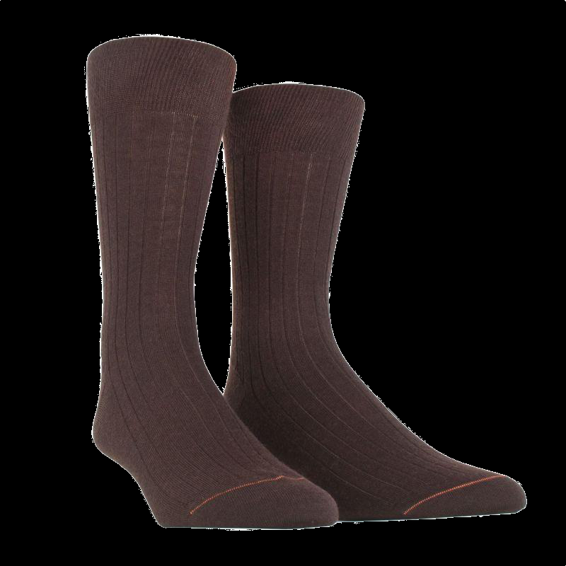 Doré Doré Chaussettes Homme Cachemire Et Soie - Marron