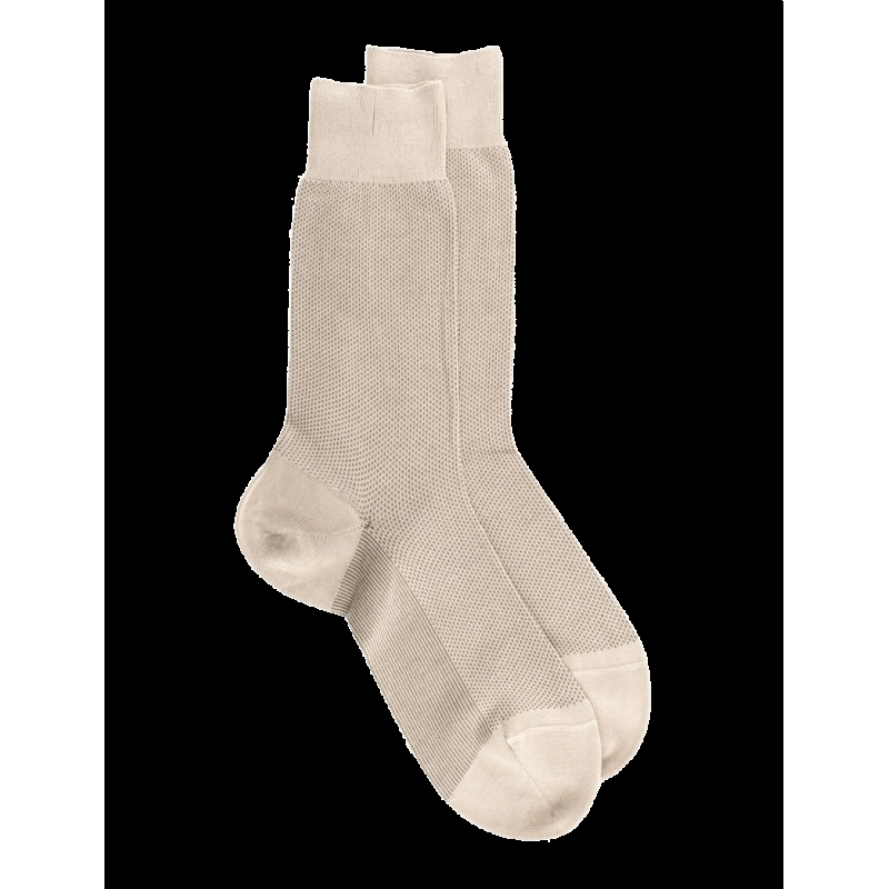 doré doré Chaussettes Homme Caviar en fil d'écosse - Beige