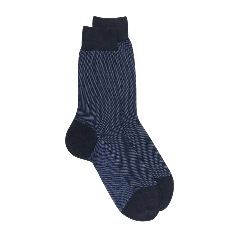 doré doré Chaussettes Homme Caviar en fil d'écosse - Bleu