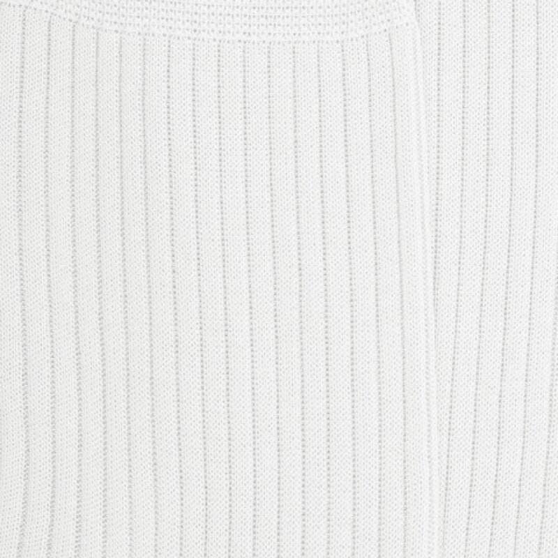 Doré Doré Chaussettes Homme Côtelées En Pur Fil D'Ecosse - Blanc